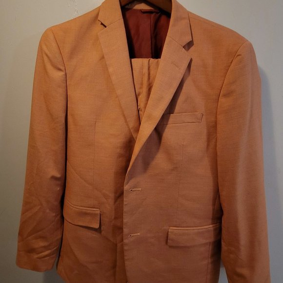 38S suit with 32W 30L pants (suit fits like 38R) Salmon colored? - Picture 1 of 5